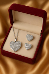 Zircon Locket Set-49 (Silver)